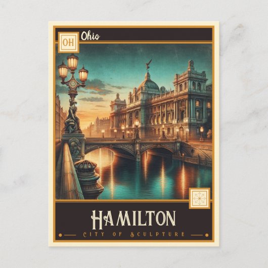 Hamilton, Ohio |  Briefkaart (Voorkant)