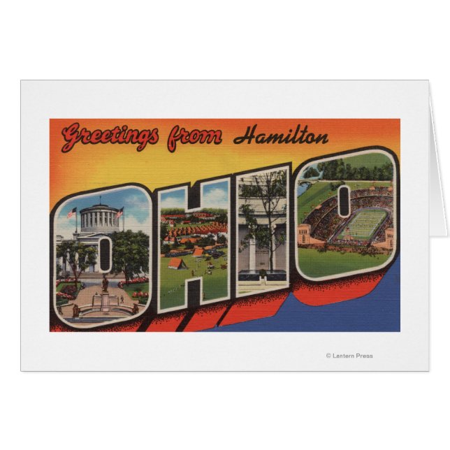 Hamilton, Ohio - Grote Letter-scènes (Voorkant Horizontaal)