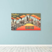 Hamilton, Ohio - Large Letter Scenes 2 Canvas Afdruk (Insitu (Houten vloer))