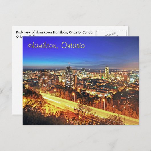 Hamilton, Ontario, Canada Briefkaart (Voorkant / Achterkant)