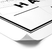 Hamilton Ontario Canada Travel City Map Poster (Hoek)