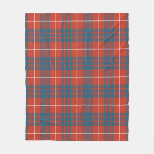 Hamilton Oude Plaid Fleece Deken (Voorkant)