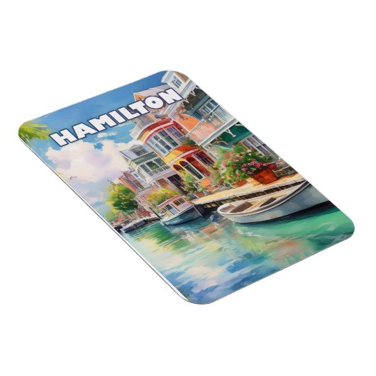 Hamilton, pearl of Bermuda Magneet (Rechterzijde)