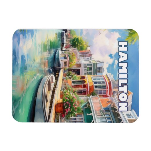 Hamilton, pearl of Bermuda Magneet (Horizontaal)