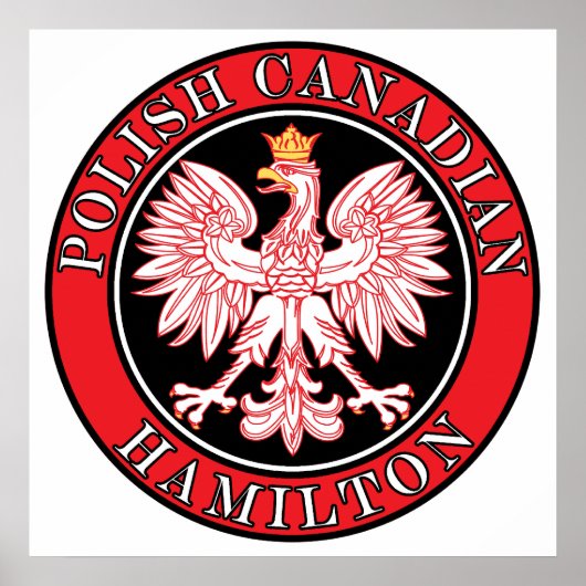 Hamilton Poolse Canadese adelaar Poster (Voorkant)