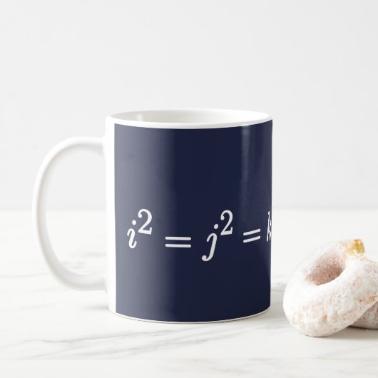 Hamilton Quaternion Wetenschap Wiskundig Mok (Met donut)