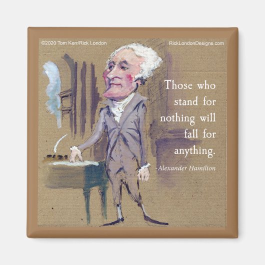 Hamilton & Quote Fridge Magnet (Voorkant)