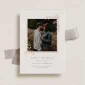 Hamilton Roos Gold Greenery Wedding Save the Date Folie Uitnodiging