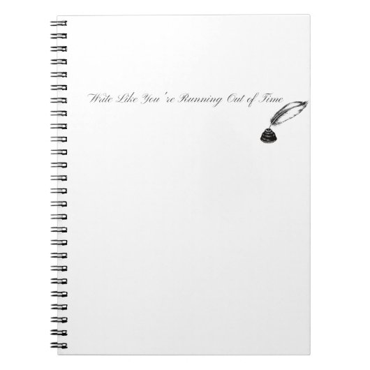 Hamilton Running Out Time Journal Notitieboek (Voorkant)