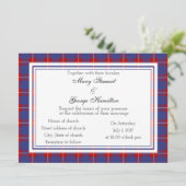 Hamilton Scottish Wedding Invitation Kaart (Staand voorkant)
