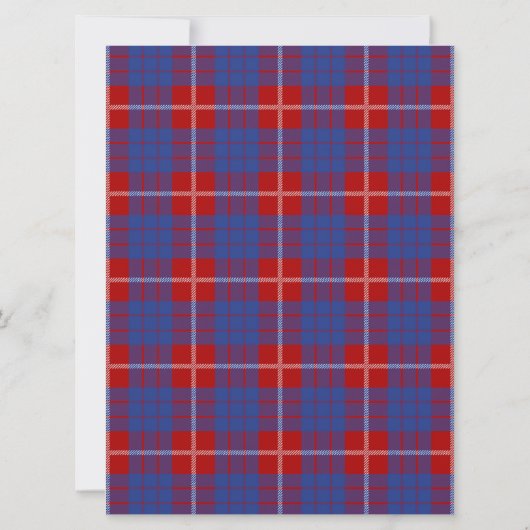 Hamilton Scottish Wedding Invitation Kaart (Achterkant)
