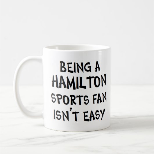 Hamilton sportfan, zijnde koffiemok (Links)