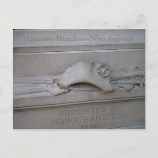 Hamilton statue-kaart briefkaart