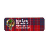 Hamilton Tartan & Badge Etiket (Voorkant)