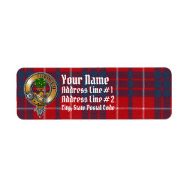 Hamilton Tartan & Badge Etiket