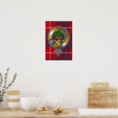 Hamilton Tartan & Badge Poster (Keuken)