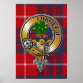 Hamilton Tartan & Badge Poster (Voorkant)