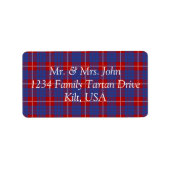 Hamilton Tartan Label (Voorkant)