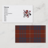 Hamilton Tartan Lion Visitekaartje (Voorkant / Achterkant)