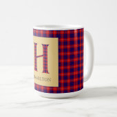 Hamilton Tartan Monogram H Koffiemok (Voorkant rechts)