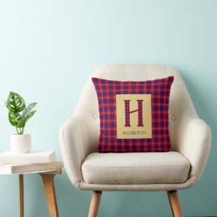 Hamilton Tartan Monogram H Kussen