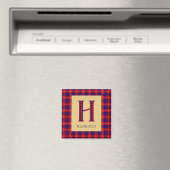Hamilton Tartan Monogram H Sleutelhanger Magneet (Insitu (Vaatwasser))
