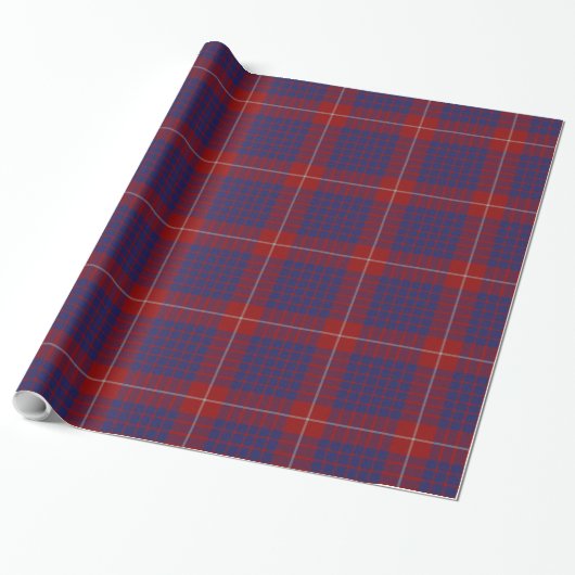 Hamilton Tartan Pset Wrapping Paper Cadeaupapier (Uitgerold)
