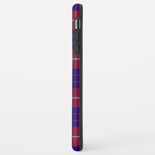 Hamilton tartan red blue paars plaid Case-Mate iPhone case (Achterkant/links)