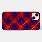 Hamilton tartan red blue paars plaid Case-Mate iPhone case (Achterkant (horizontaal))