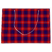 Hamilton tartan red blue paars plaid groot cadeauzakje (Voorkant)