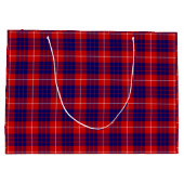 Hamilton tartan red blue paars plaid groot cadeauzakje (Achterkant)