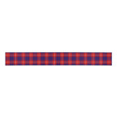 Hamilton tartan red blue paars plaid grosgrain lint (Voorkant)