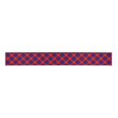 Hamilton tartan red blue paars plaid grosgrain lint (Voorkant)