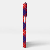 Hamilton tartan red blue paars plaid iPhone hoesje (Rechterkant)
