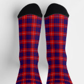 Hamilton tartan red blue paars plaid sokken (Top)