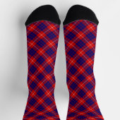 Hamilton tartan red blue paars plaid sokken (Top)
