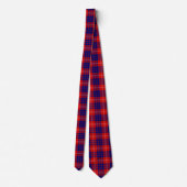 Hamilton tartan red blue paars plaid stropdas (Achterkant)