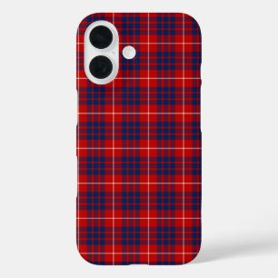 Hamilton Tartan Red en Royal Blue Pset iPhone 16 Hoesje