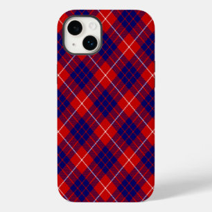 Hamilton tartan rood blauw paars geruit