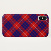 Hamilton tartan rood blauw paars ruit Case-Mate iPhone case (Achterkant (horizontaal))