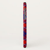 Hamilton tartan rood blauw paars ruit Case-Mate iPhone case (Achterkant/links)