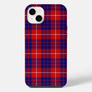 Hamilton tartan rood blauw paars ruit