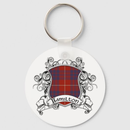 Hamilton Tartan Shield Sleutelhanger (Voorkant)
