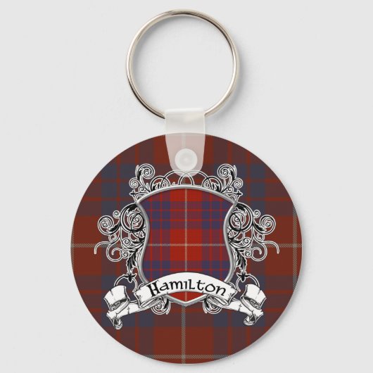 Hamilton Tartan Shield Sleutelhanger (Voorkant)
