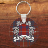 Hamilton Tartan Shield Sleutelhanger (Voorkant)