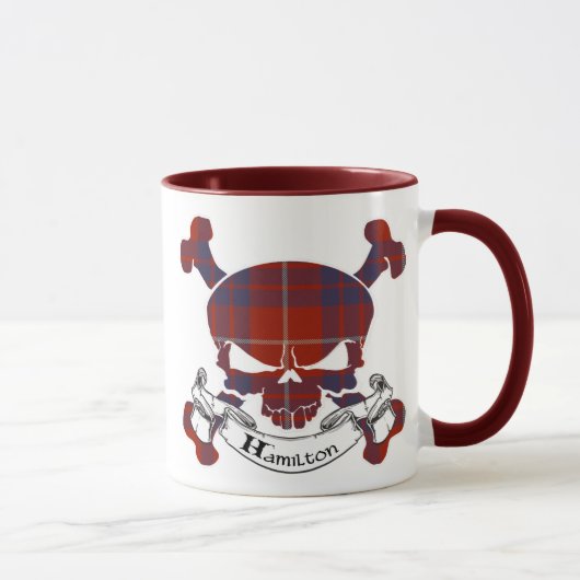 Hamilton Tartan Skull Mok (Rechts)