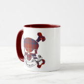 Hamilton Tartan Skull Mok (Voorkant links)