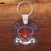 Hamilton Tartan Skull Sleutelhanger (Voorkant)