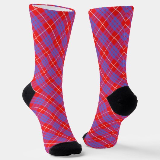Hamilton Tartan Sokken Clan (Gebogen)