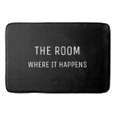 Hamilton the Musical Funny Black and White Badmat (Voorkant)